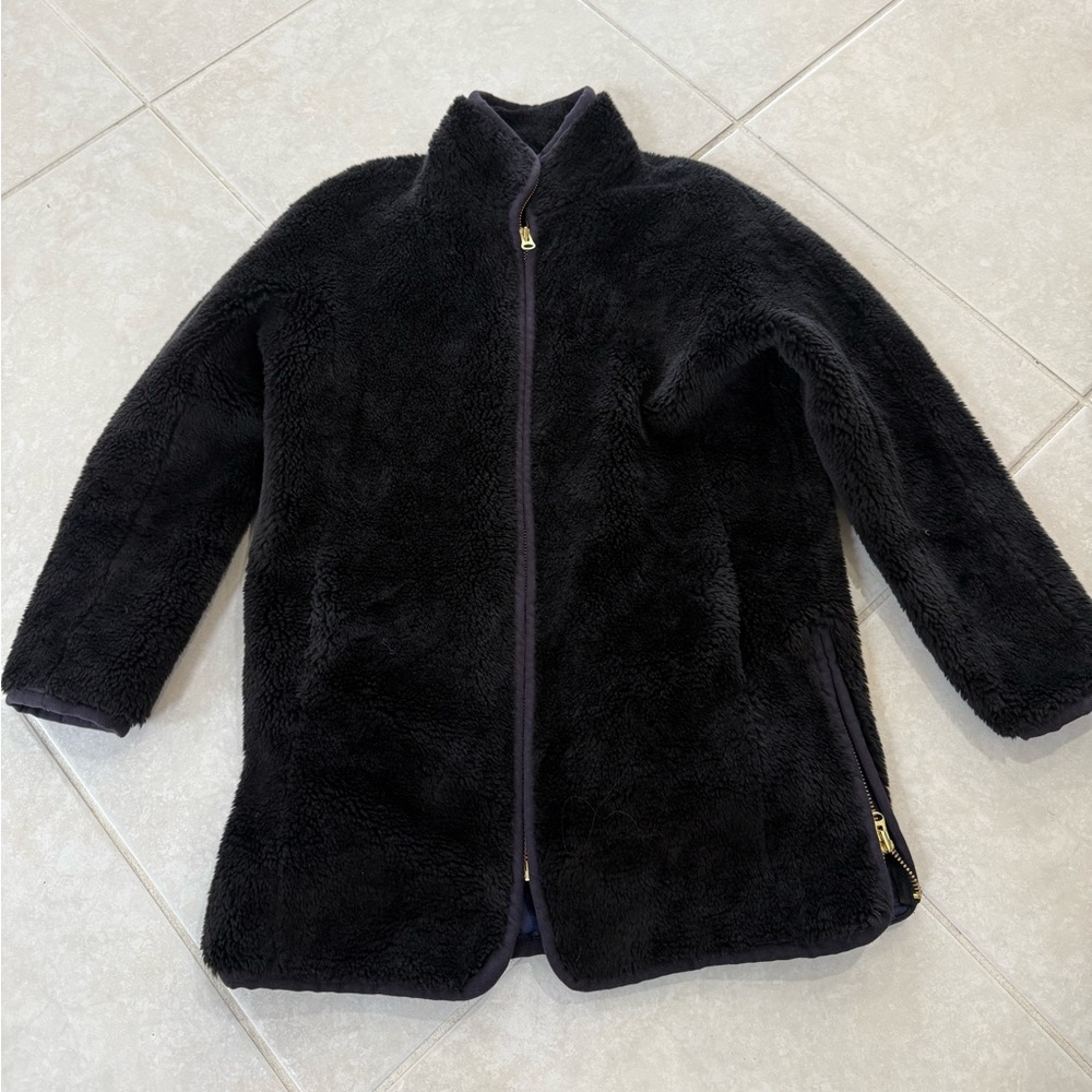 Beautiful excellent condition J crew black full zip fleece